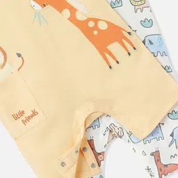 Juniors by Babyshop Set Of 2 Printed Romper with Short Sleeves image 2