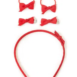 Accessorize Girls Red Set of 3 Hair Accessory Set image 2