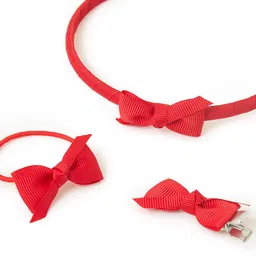 Accessorize Girls Red Set of 3 Hair Accessory Set image 4