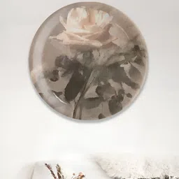 nestroots Cream Floral Printed Ceramic Wall Decor-picture-19