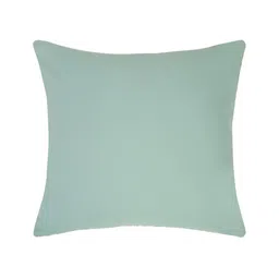 Aura Green & Mustard Set of 2 Floral Velvet Square Cushion Covers image 5