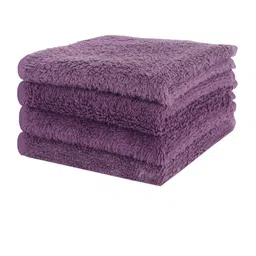 MASPAR Set of 4 Purple 550 GSM Pure Cotton Face Towels image 2
