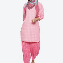 Biba Women Printed Kurta With Salwar & Dupatta-picture-25