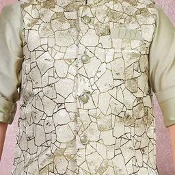 Ministitch Boys Regular Kurta with Pyjamas image 4