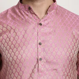 SOJANYA Ethnic Motifs Woven Design Straight Kurta With Churidar image 4