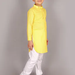 M'andy Boys Regular Pure Cotton Kurta with Pyjamas image 4