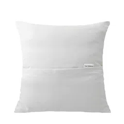 TIED RIBBONS Maroon Quirky Printed Satin Square Cushion Cover With Filler Combo image 3