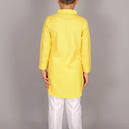 M'andy Boys Regular Pure Cotton Kurta with Pyjamas image 3