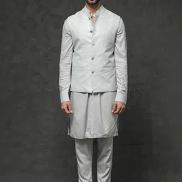 RARE RABBIT Men Lasmos-Kpb Fashion Light Weight Kurta Suit-picture-16