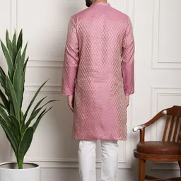 SOJANYA Ethnic Motifs Woven Design Straight Kurta With Churidar image 5