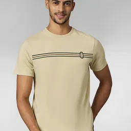 LOUIS STITCH Men Super Combed Cotton Striped Round Neck T-Shirt-image-52