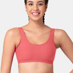 Tweens Pack Of 2 Full Coverage Cotton Workout Bra All Day Comfort image 2