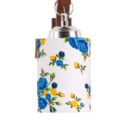 Devansh White & Brown Wooden Printed Cylinder Shaped Wall Lamp image 4