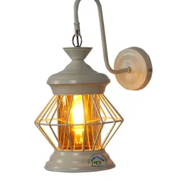 MFD HOME FURNISHING White Quirky Wall Lamp image 5