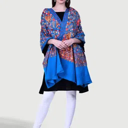 SWI Stylish Women Floral Motifs Embroidered Shawl-image-19