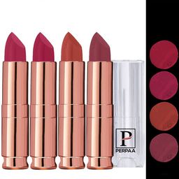 PERPAA Antique Set Of 4 Velvet Matte Lipstick- 3.5g Each-Rust Orange-Mauve-Magenta-Pink-picture-15