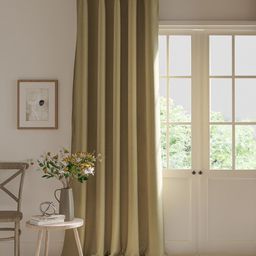 DDecor Brown Solid Room Darkening Eyelet Long Door Curtain-picture-46