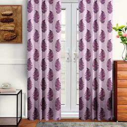 Cortina Pink Set of 2 Floral Long Door Curtain-picture-8