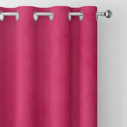 THE CONVERSION Magenta Room Darkening Long Door Curtain image 2
