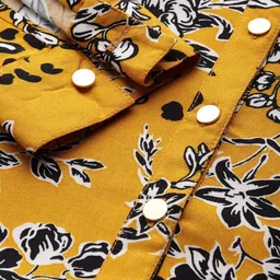 all about you Floral Print Roll-Up Sleeves Top image 3