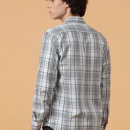 JAVINISHKA Comfort Checked Cuban Collar Pure Cotton Casual Shirt image 4