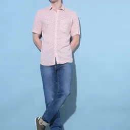 Crimsoune Club Classic Slim Fit Printed Cotton Casual Shirt-picture-32