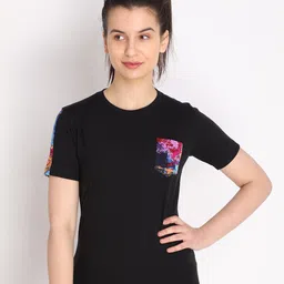 CHKOKKO Women Round Neck T-shirt-picture-36
