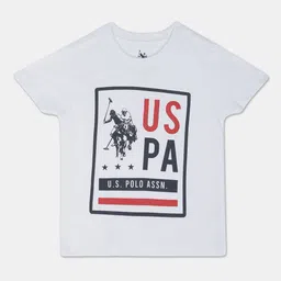U.S. Polo Assn. Kids Boys Typography Printed Cotton T-shirt-image-59