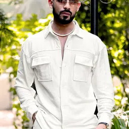 Maniac Comfort Spread Collar Cotton Casual Shirt image 1