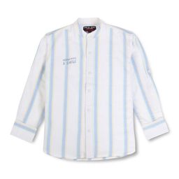 Gini and Jony Boys Vertical Striped Band Collar Casual Cotton Shirt-picture-11