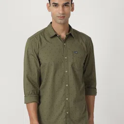 Wrangler Micro Ditsy Printed Cotton Casual Shirt-picture-38