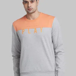 Park Avenue Colourblocked Cotton Pullover Sweatshirt-image-3