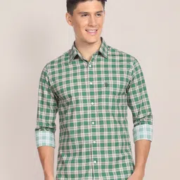 U.S. Polo Assn. Tartan Pure Cotton Casual Shirt-image-87