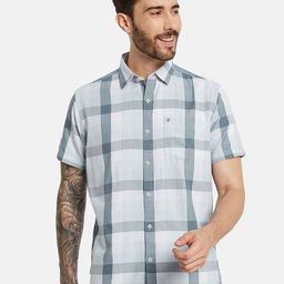 METTLE Men Opaque Checked Casual Shirt-picture-34