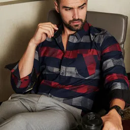 Campus Sutra Gun Club Check Shirt-image-36