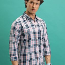 HIGHLANDER Men Tartan Checks Opaque Checked Casual Shirt-image-22