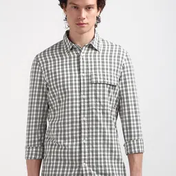 Calvin Klein Men Tartan Checks Opaque Checked Casual Shirt-image-68