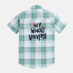 Polka Tots Boys Tartan Checks Cotton Casual Shirt-picture-15
