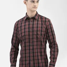 Crimsoune Club Checked Slim Fit Pure Cotton Casual Shirt-image-71