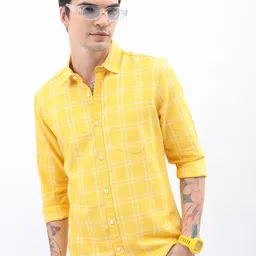 HIGHLANDER Slim Fit Checked Casual Shirt-picture-2