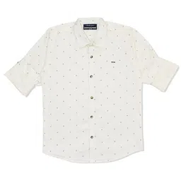CAVIO Boys Micro Ditsy Printed Cotton Casual Shirt-picture-22