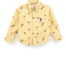 U.S. Polo Assn. Kids Boys Classic Conversational Printed Oxford Pure Cotton Casual Shirt-picture-41