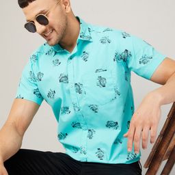 Le Mec Men Opaque Printed Casual Shirt-picture-9
