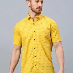 Klub Fox Men Slim Fit Opaque Printed Casual Shirt-image-49