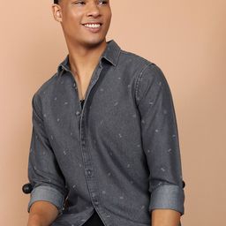 HIGHLANDER Slim Fit Conversational Printed Casual Shirt-picture-48