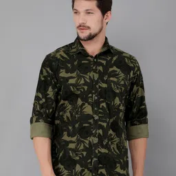 Crimsoune Club Men Classic Slim Fit Opaque Printed Casual Shirt image 1