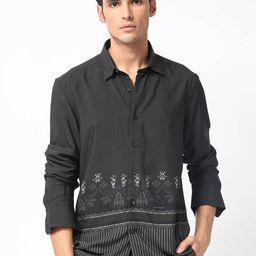 RARE RABBIT Men Esco Slim Fit Ethnic Motifs Printed Shirt-picture-35