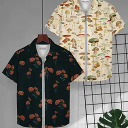 HELLCAT Boys Floral Opaque Printed Casual Shirt-picture-31