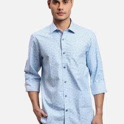 ColorPlus Floral Printed Cotton Casual Shirt-image-35