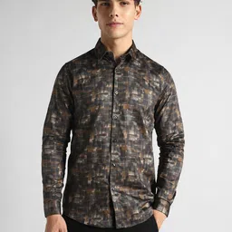 SIMON CARTER LONDON Men Slim Fit Floral Opaque Printed Casual Shirt-picture-17